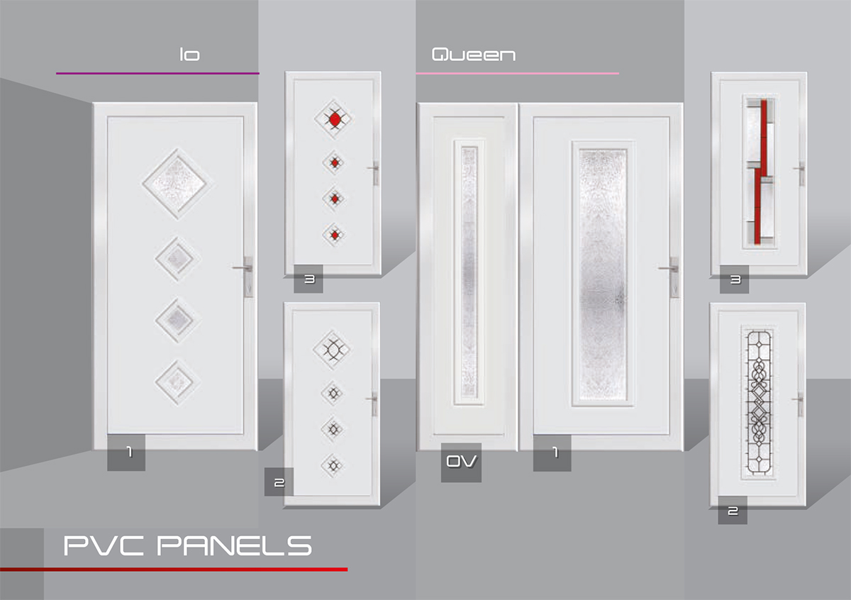 io queen pvc ajtópanel